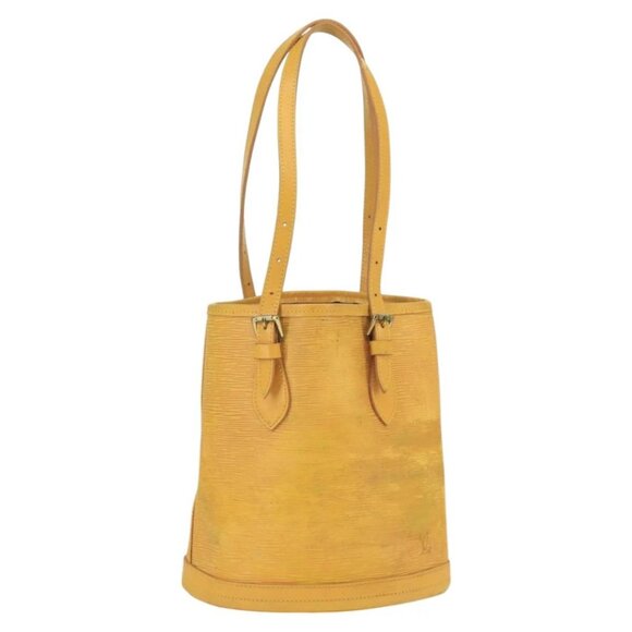 LOUIS VUITTON Epi Bucket PM Shoulder Bag SPO Yellow - Picture 1 of 15